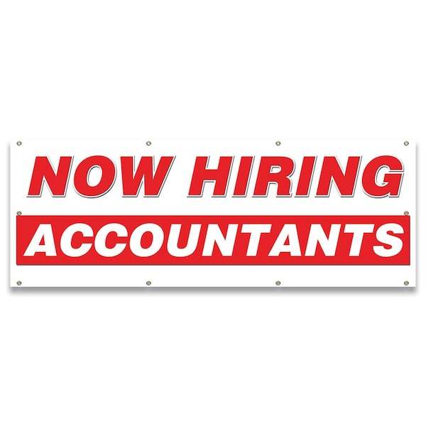 Signmission Now Hiring Accountants Banner Apply Inside Accepting Application Single Sided B-96-30192 - main